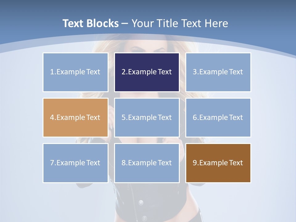 Background Cleavage Beauty PowerPoint Template