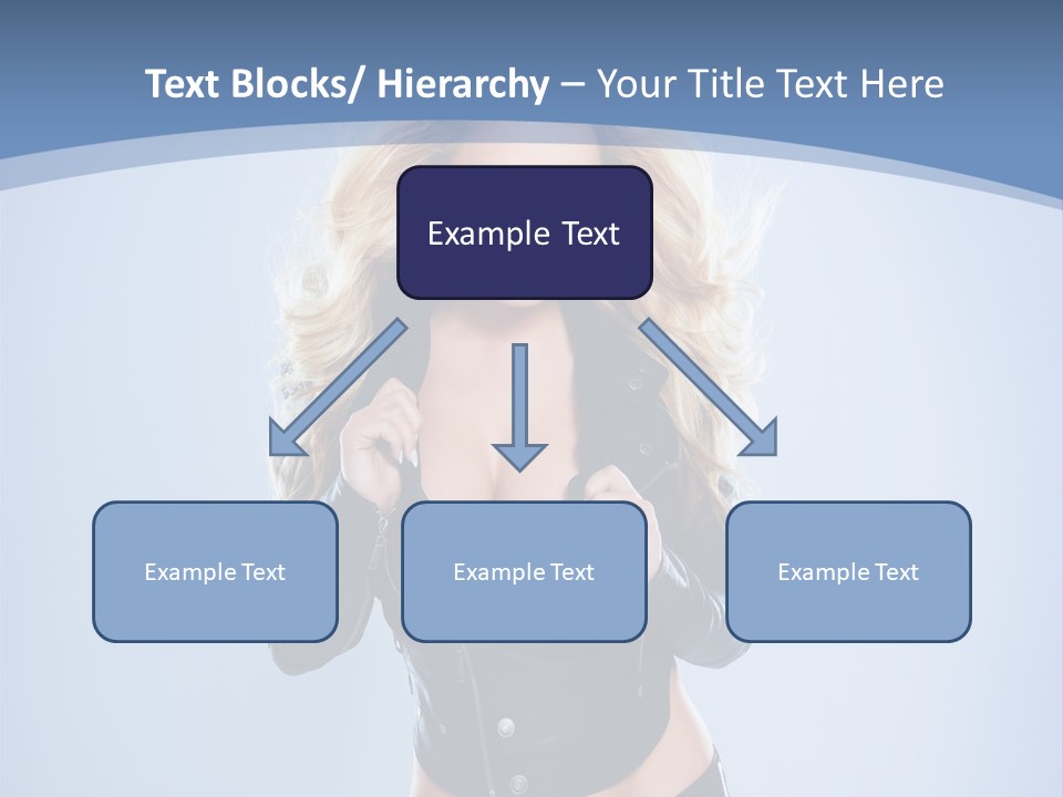 Background Cleavage Beauty PowerPoint Template