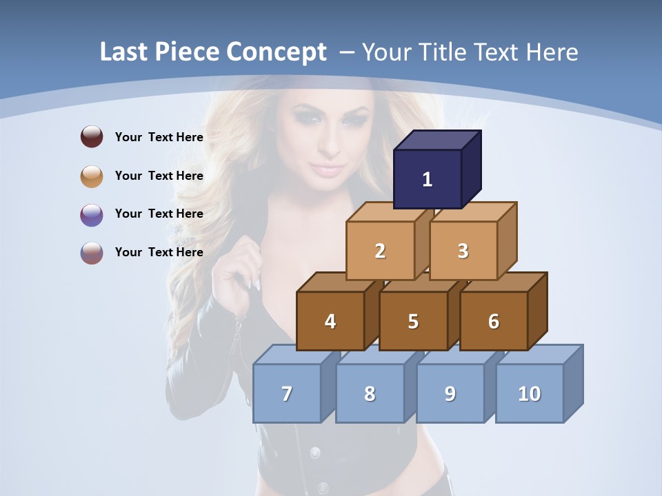 Background Cleavage Beauty PowerPoint Template