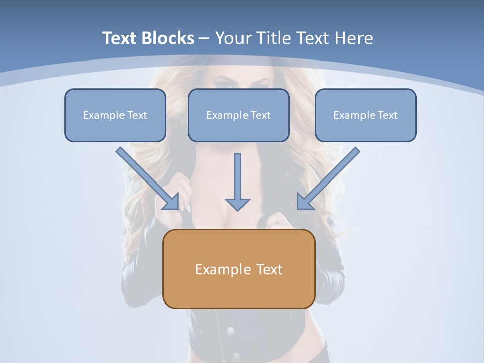 Background Cleavage Beauty PowerPoint Template