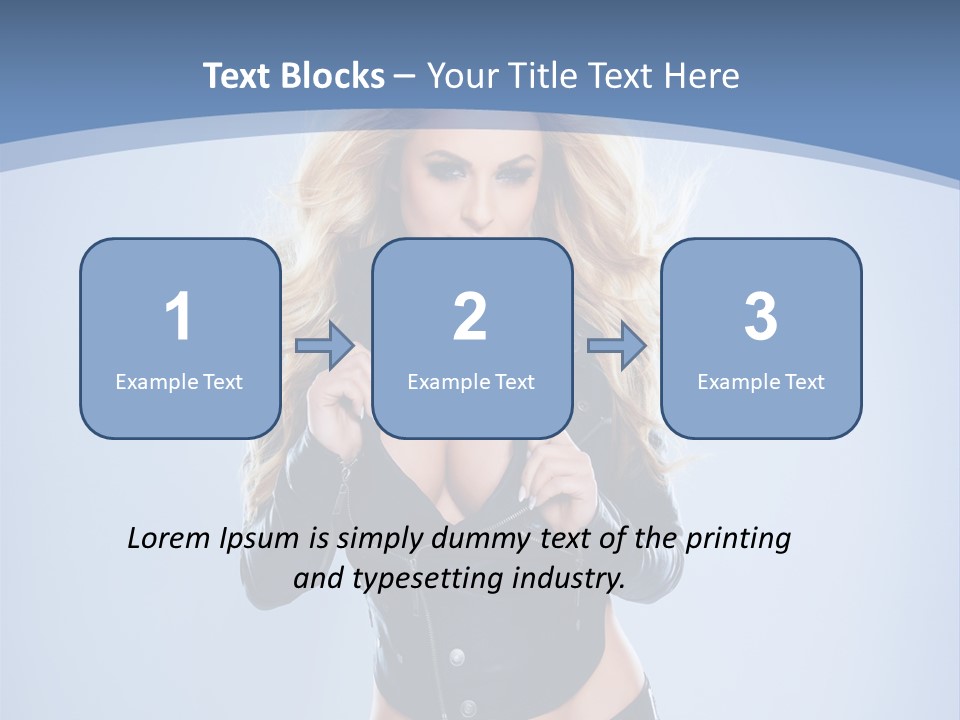Background Cleavage Beauty PowerPoint Template