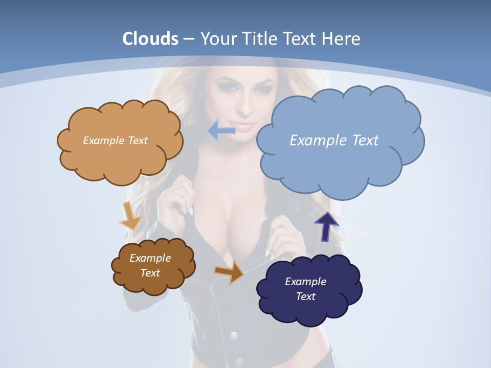 Background Cleavage Beauty PowerPoint Template