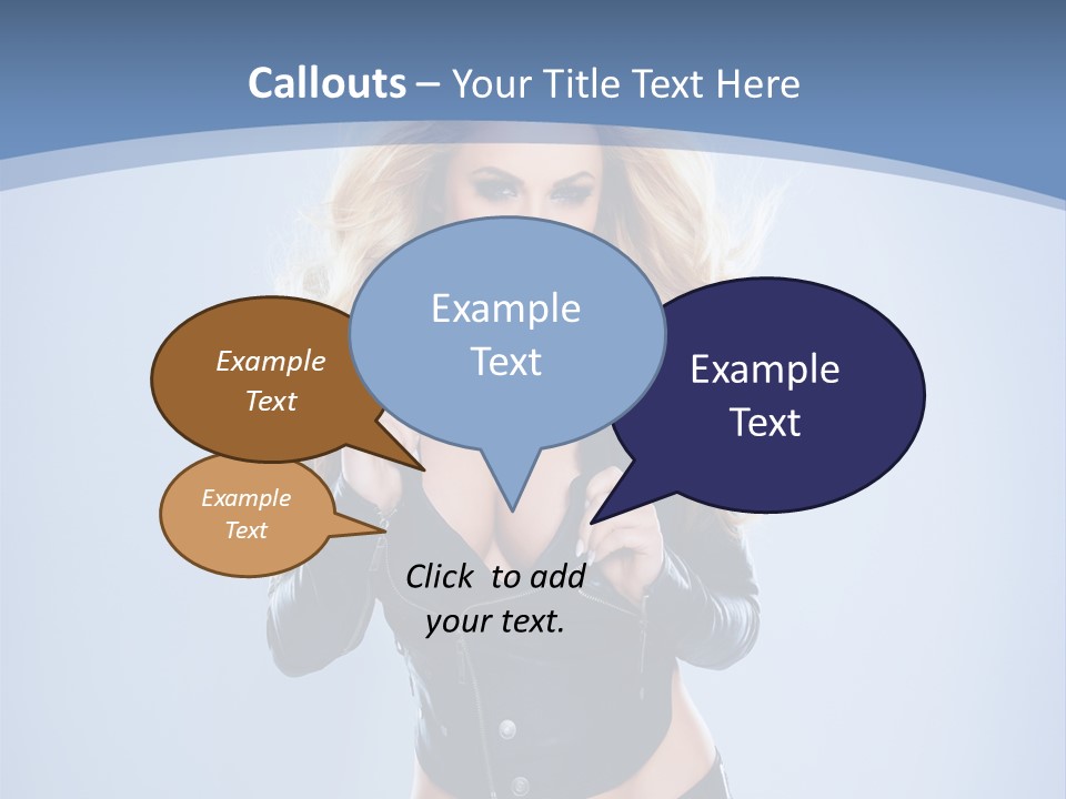 Background Cleavage Beauty PowerPoint Template