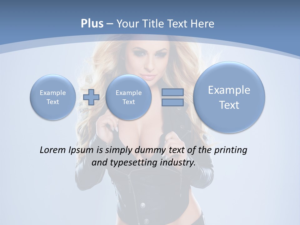 Background Cleavage Beauty PowerPoint Template