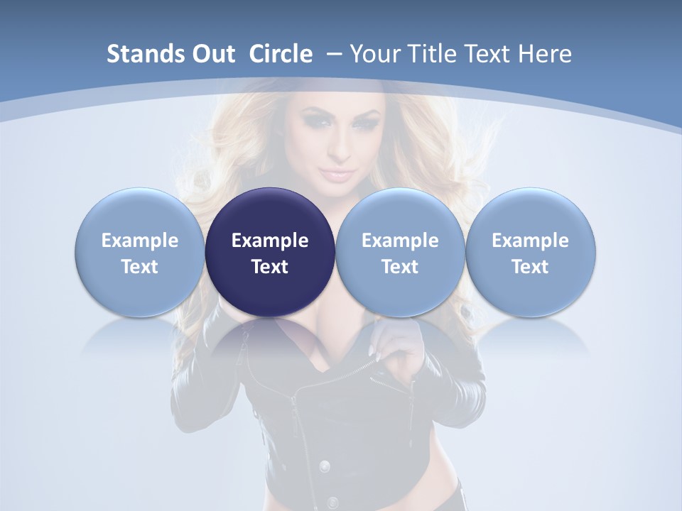 Background Cleavage Beauty PowerPoint Template