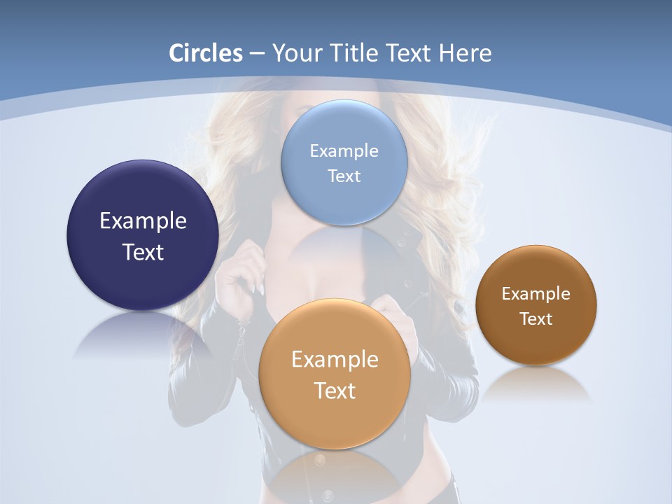 Background Cleavage Beauty PowerPoint Template