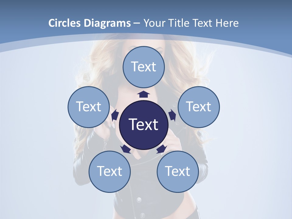 Background Cleavage Beauty PowerPoint Template