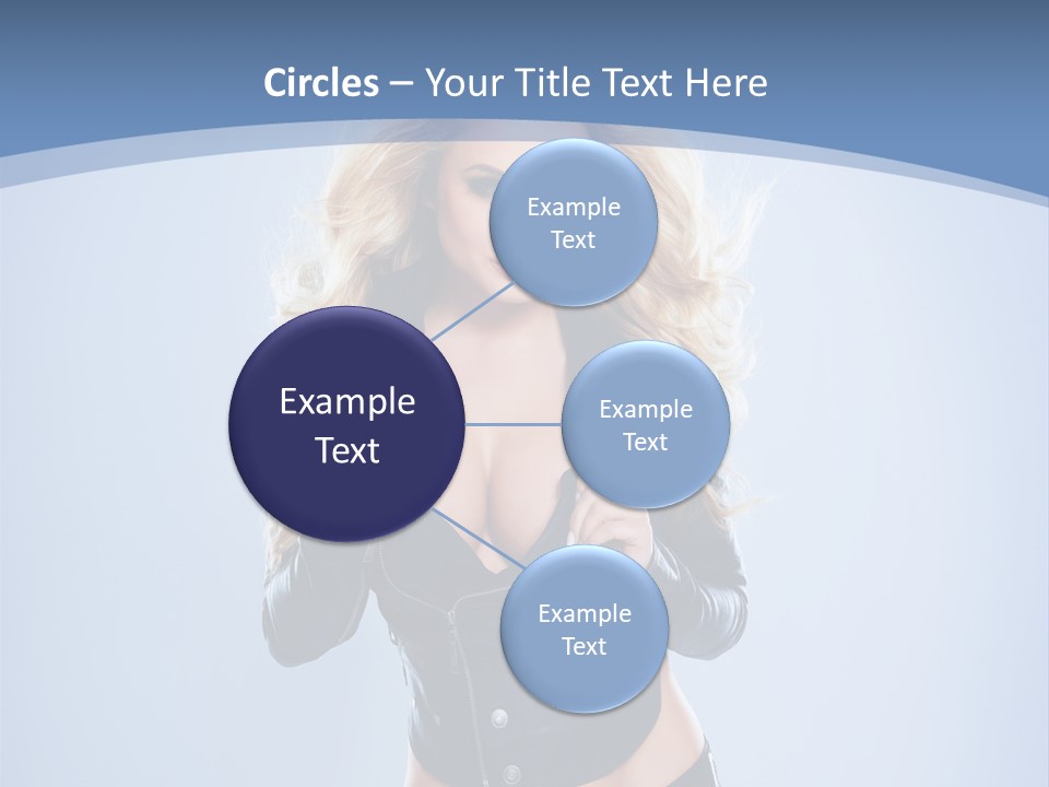 Background Cleavage Beauty PowerPoint Template