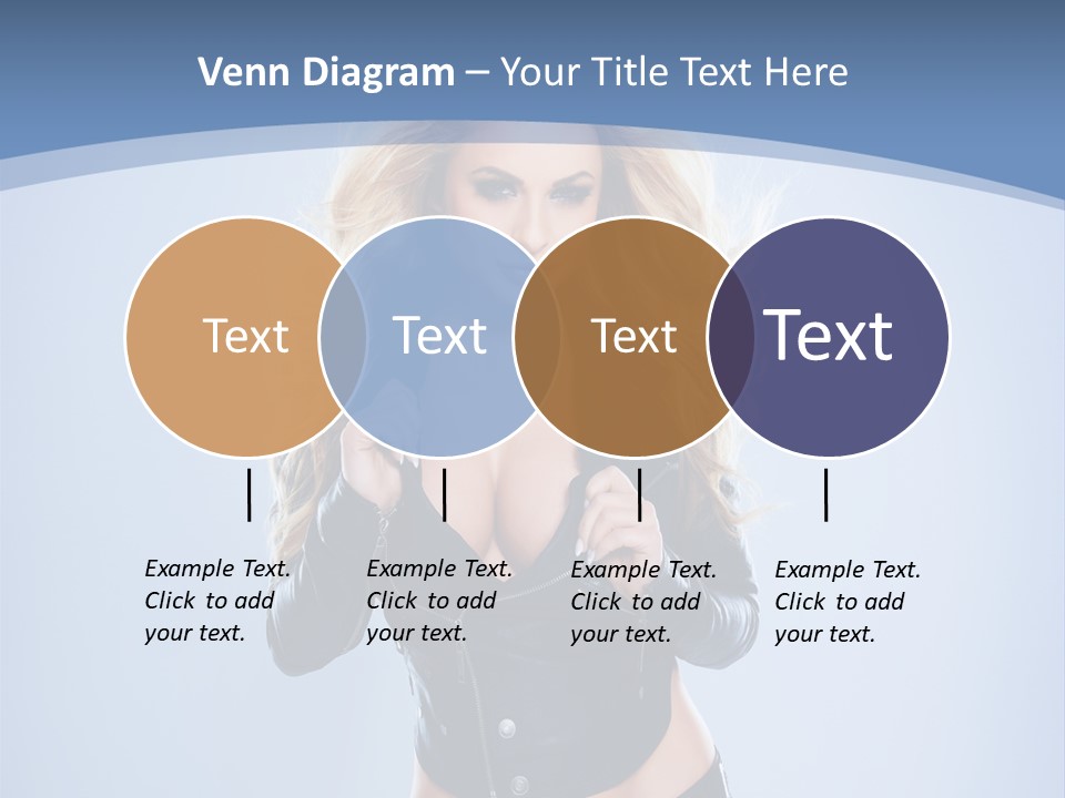 Background Cleavage Beauty PowerPoint Template