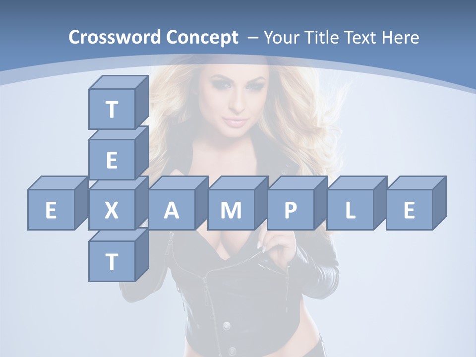 Background Cleavage Beauty PowerPoint Template