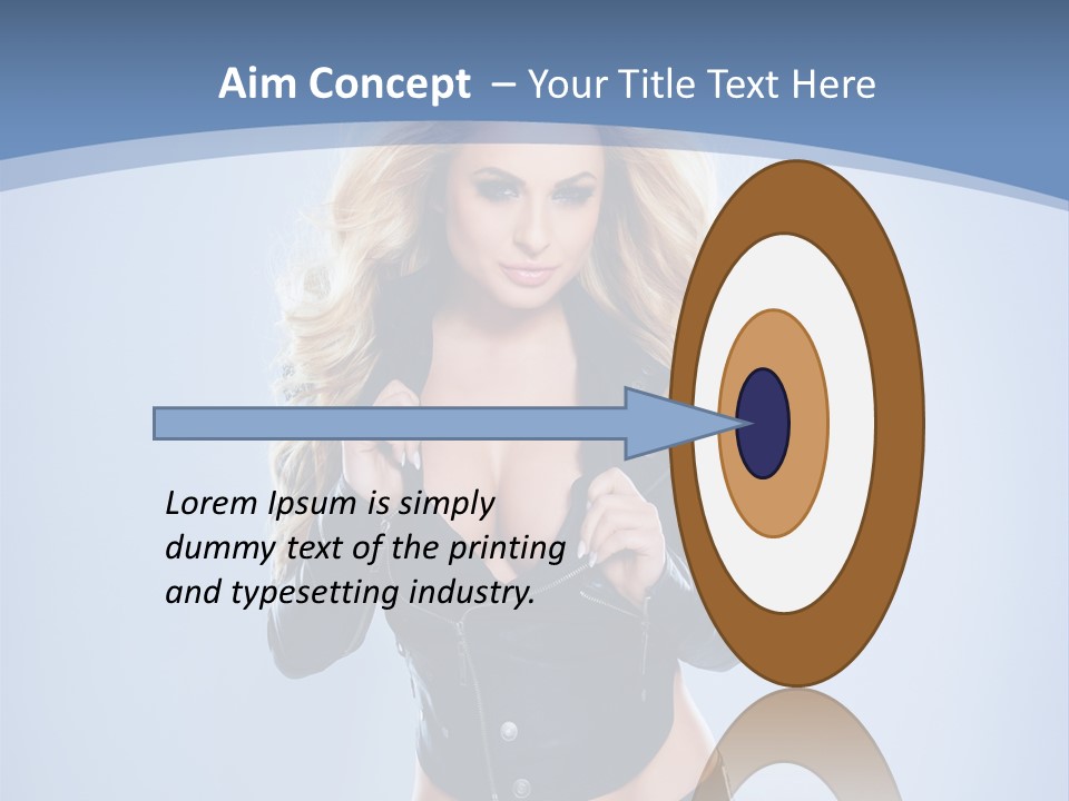 Background Cleavage Beauty PowerPoint Template
