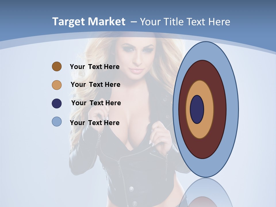 Background Cleavage Beauty PowerPoint Template
