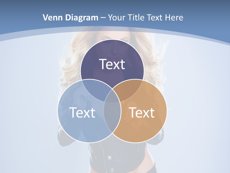 Background Cleavage Beauty PowerPoint Template