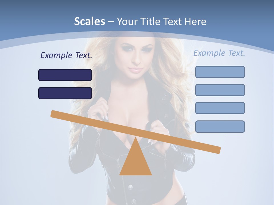 Background Cleavage Beauty PowerPoint Template