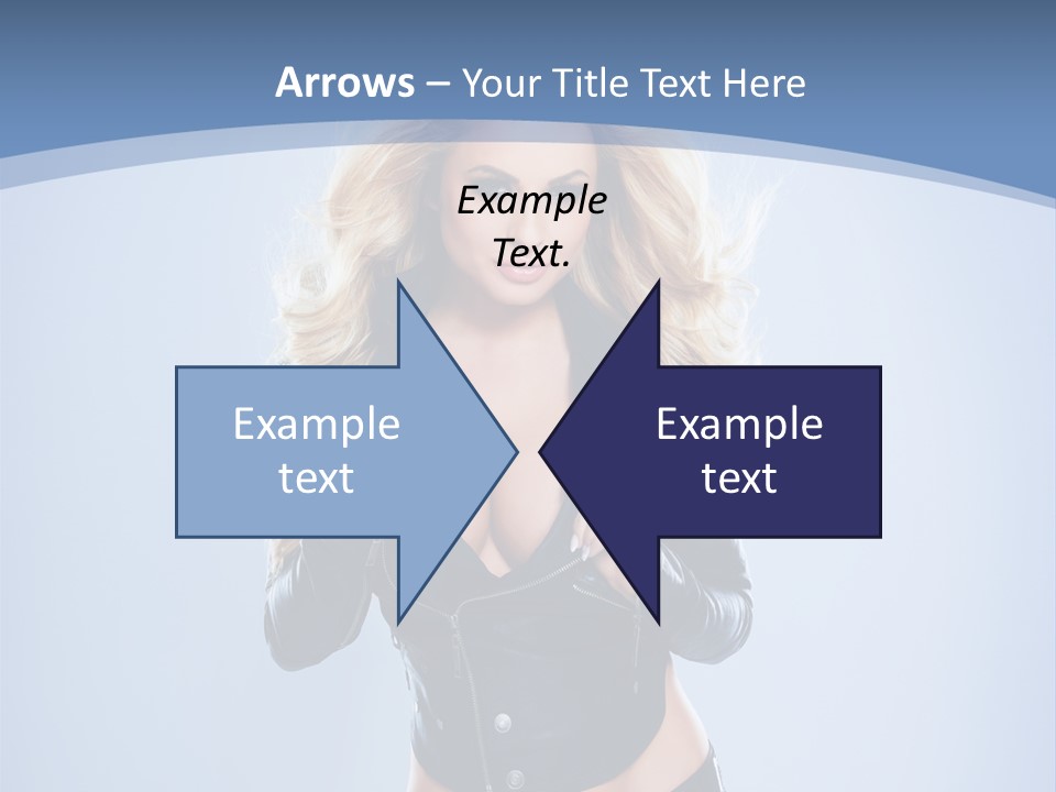 Background Cleavage Beauty PowerPoint Template