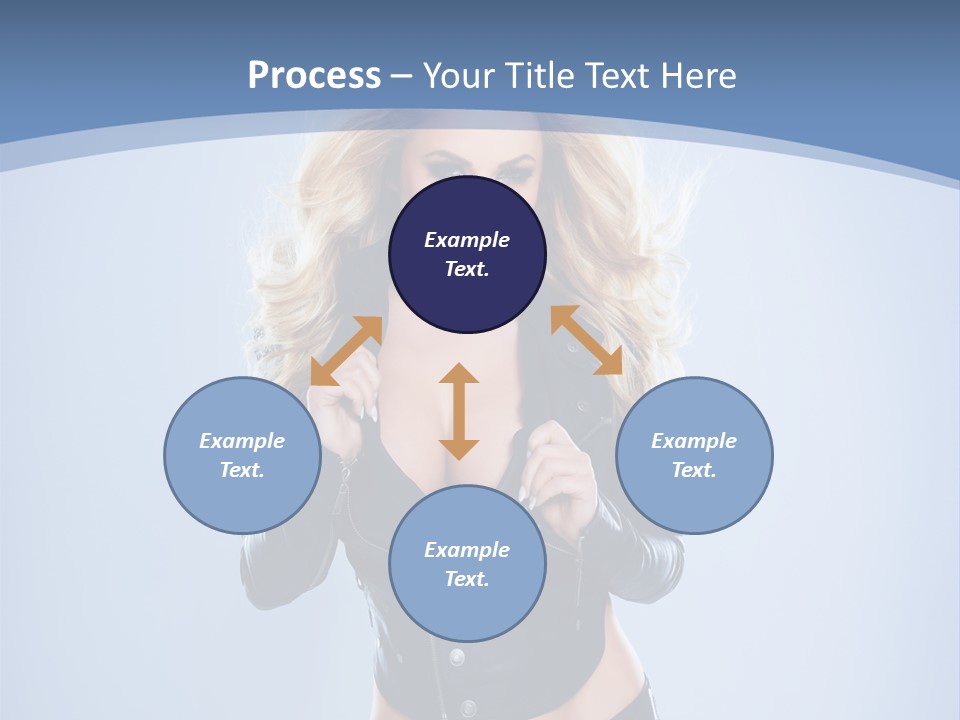 Background Cleavage Beauty PowerPoint Template