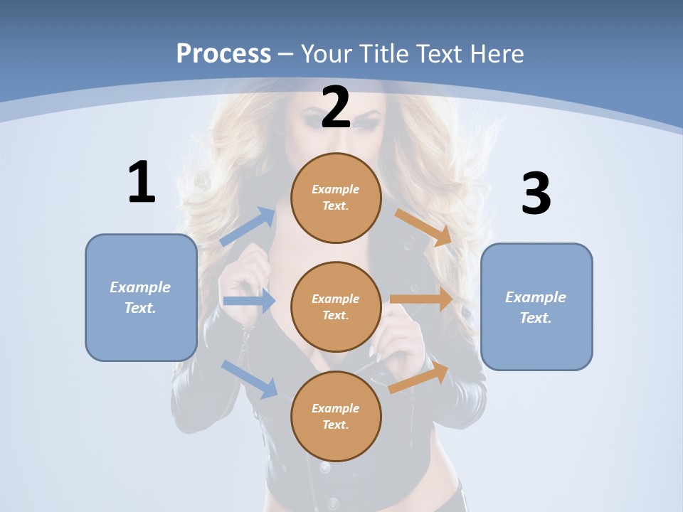 Background Cleavage Beauty PowerPoint Template
