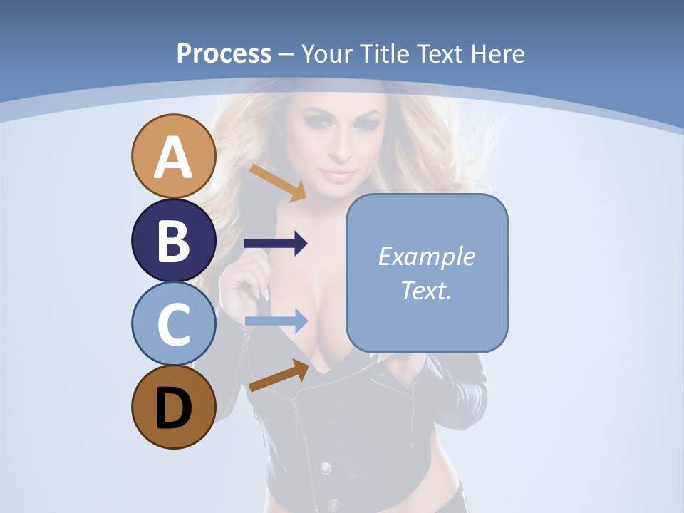 Background Cleavage Beauty PowerPoint Template