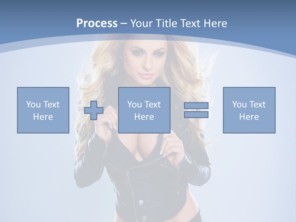 Background Cleavage Beauty PowerPoint Template