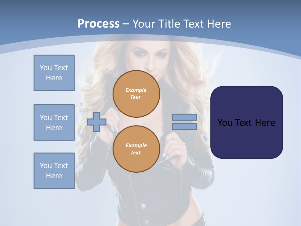 Background Cleavage Beauty PowerPoint Template