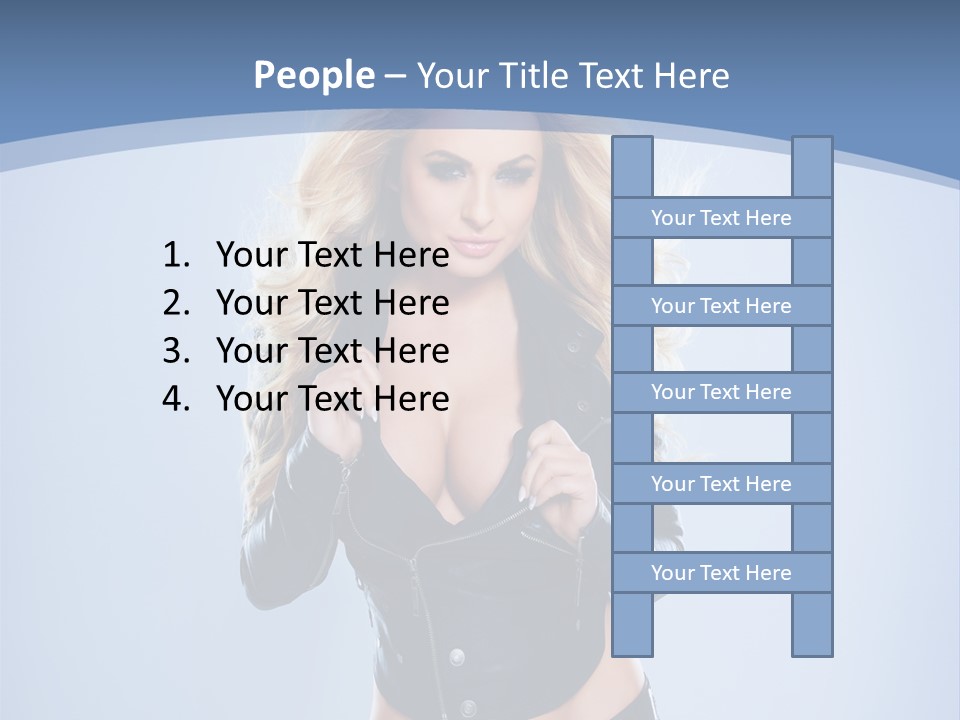 Background Cleavage Beauty PowerPoint Template