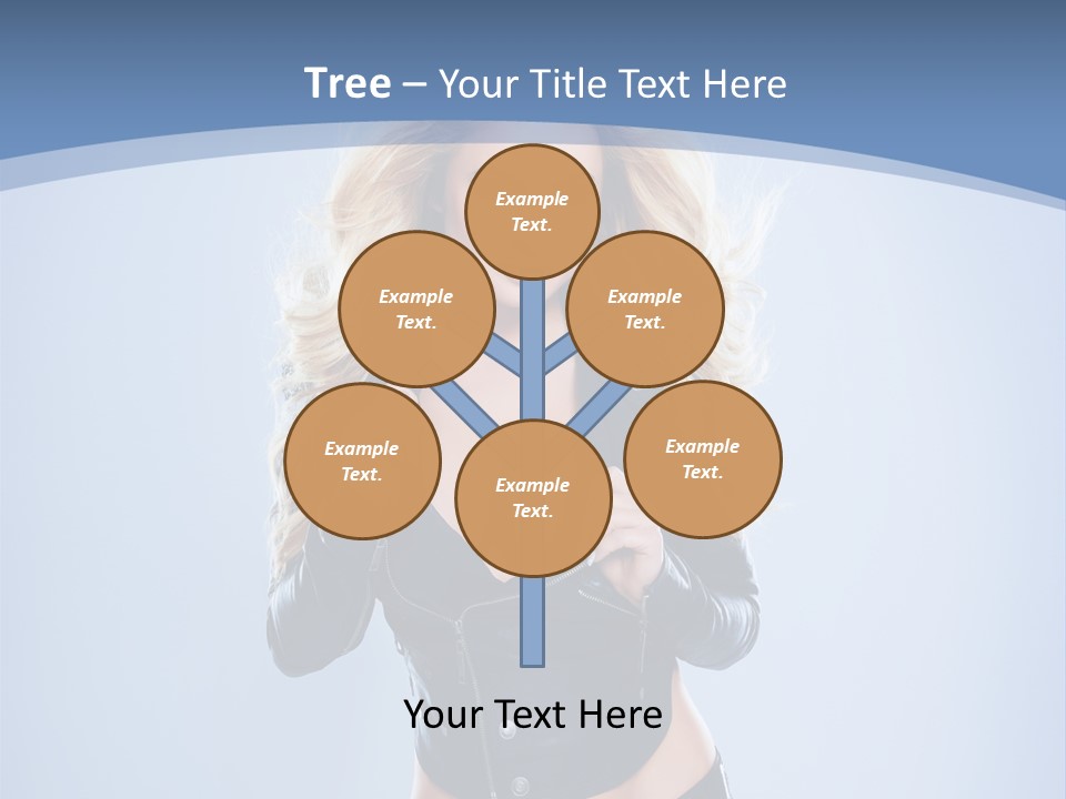 Background Cleavage Beauty PowerPoint Template