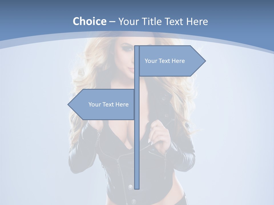 Background Cleavage Beauty PowerPoint Template
