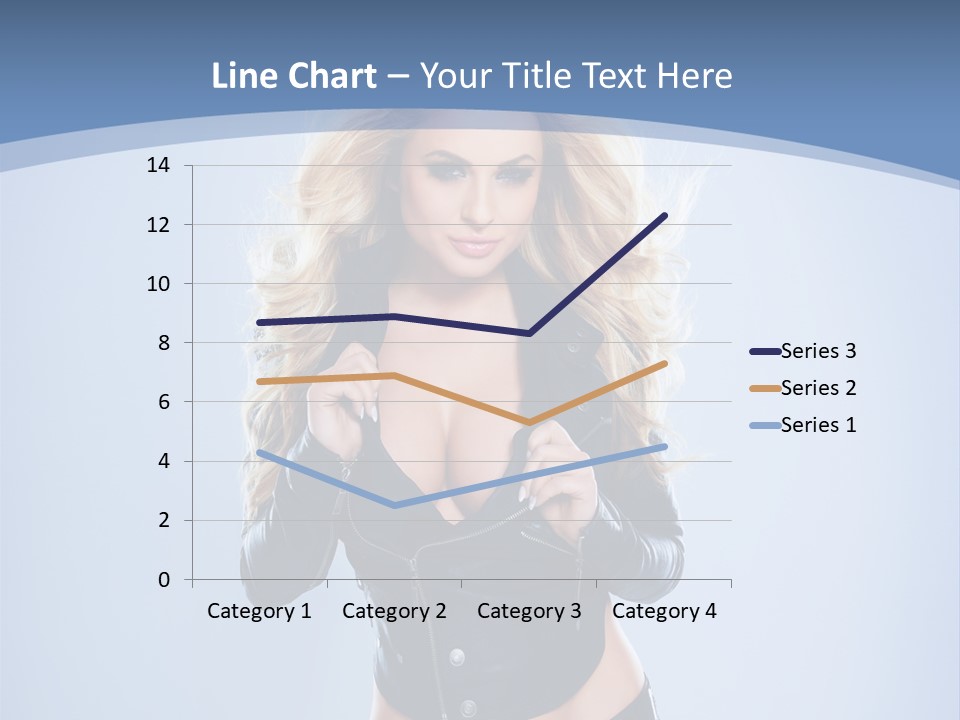 Background Cleavage Beauty PowerPoint Template