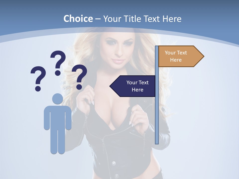 Background Cleavage Beauty PowerPoint Template
