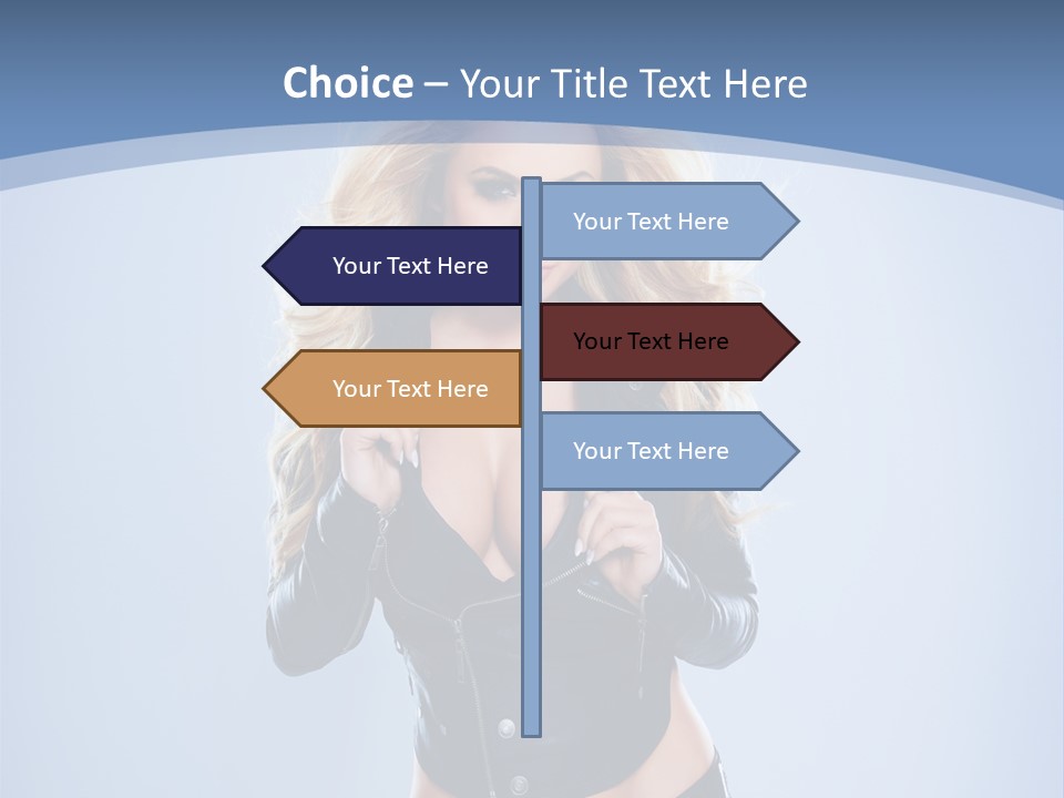 Background Cleavage Beauty PowerPoint Template