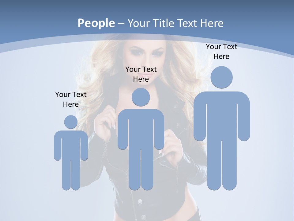 Background Cleavage Beauty PowerPoint Template