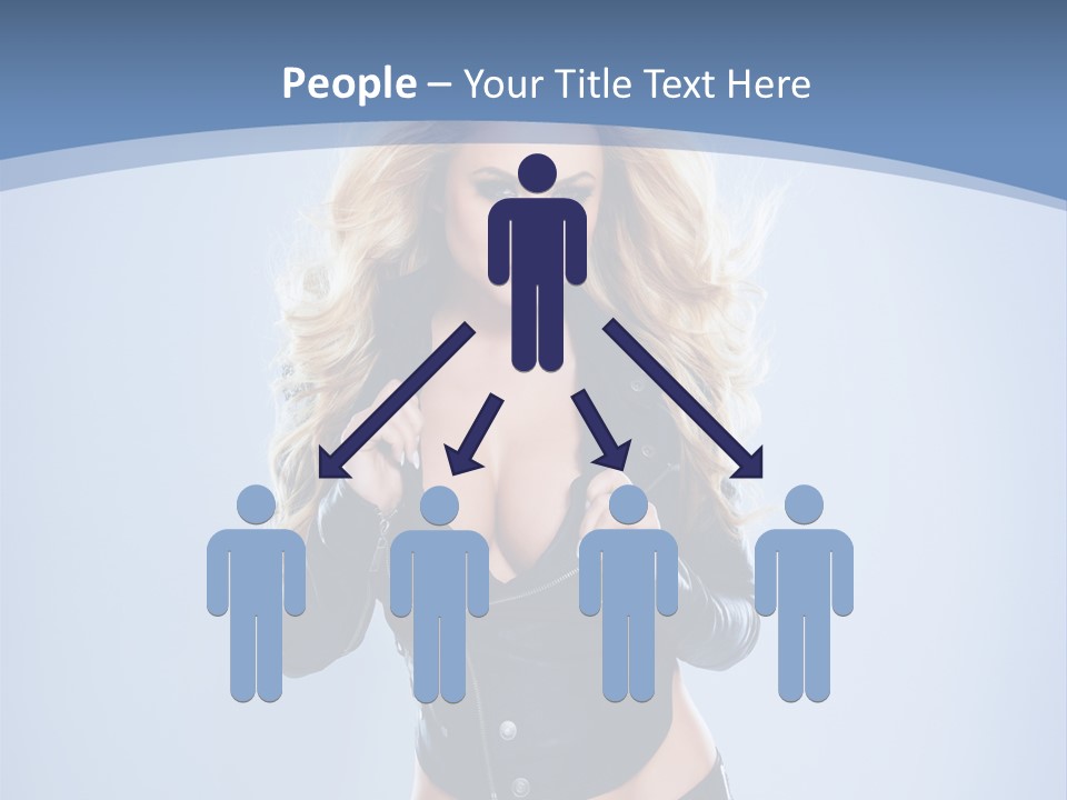 Background Cleavage Beauty PowerPoint Template