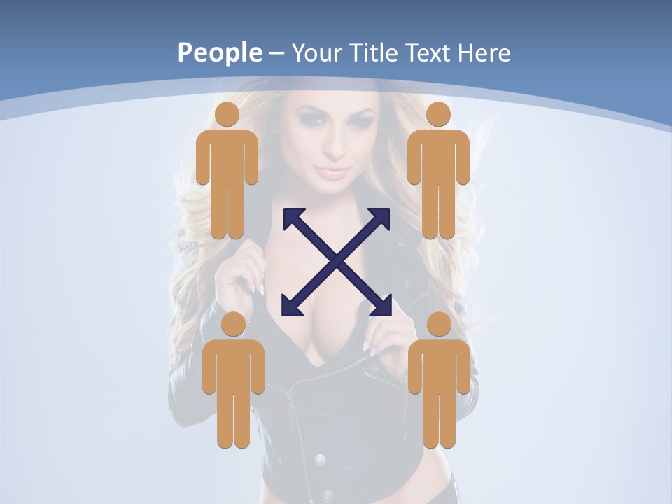 Background Cleavage Beauty PowerPoint Template