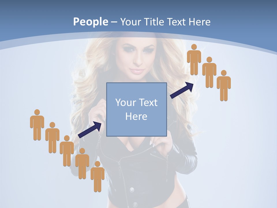 Background Cleavage Beauty PowerPoint Template