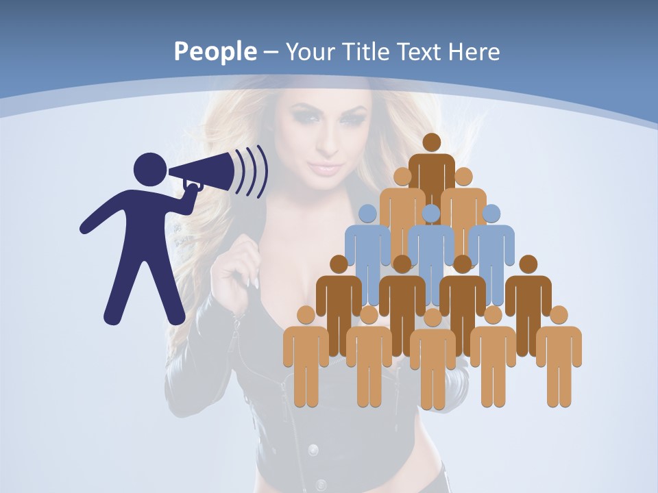 Background Cleavage Beauty PowerPoint Template