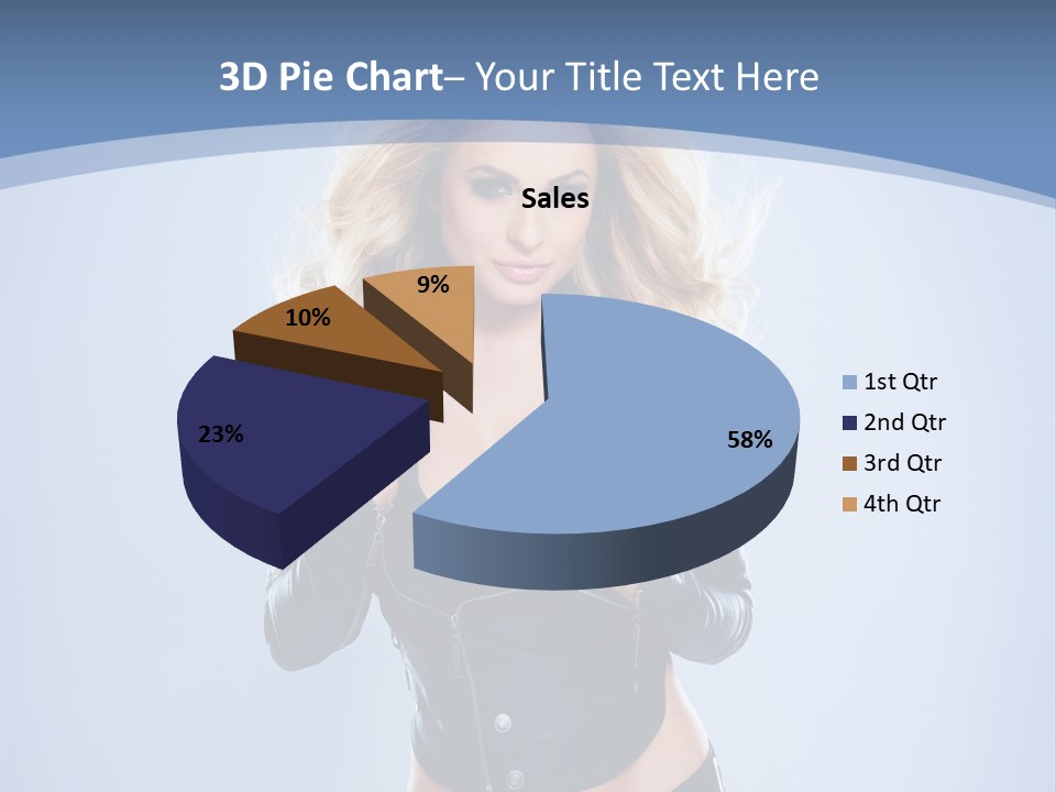 Background Cleavage Beauty PowerPoint Template