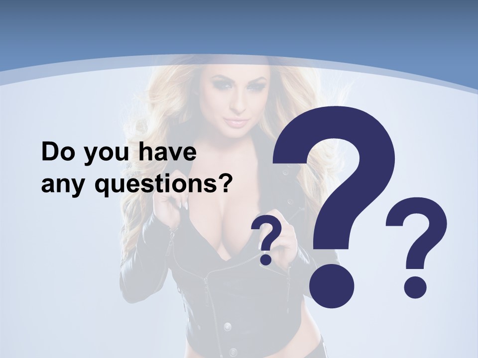 Background Cleavage Beauty PowerPoint Template