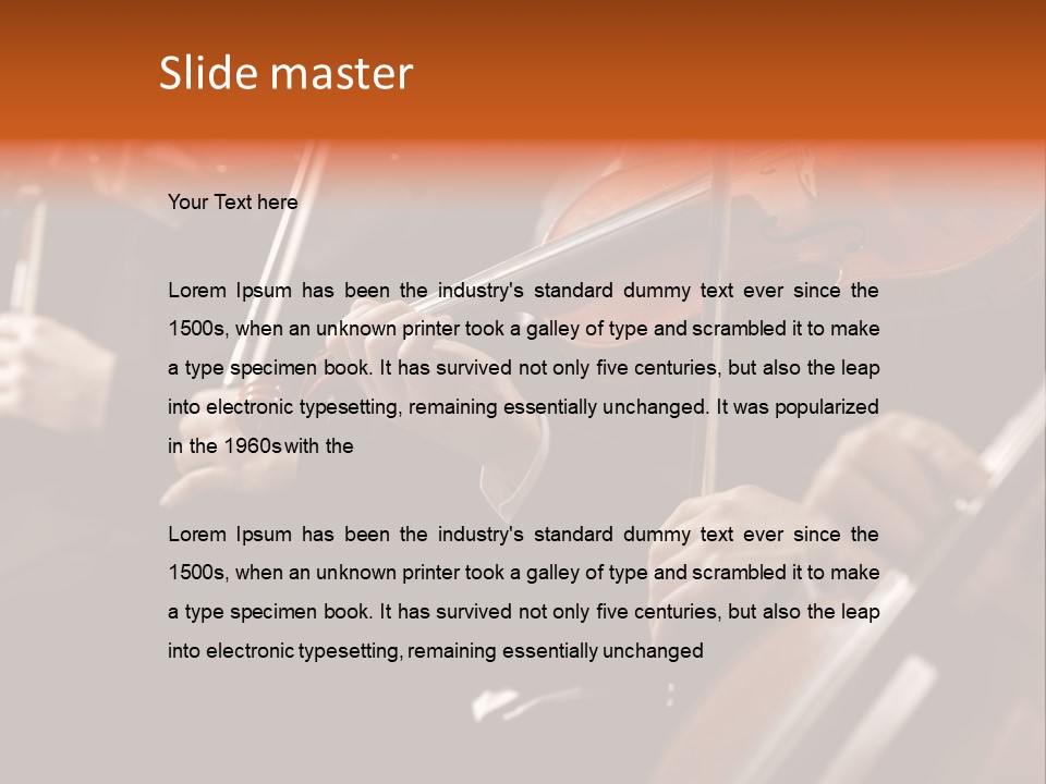 Violin Music Skill PowerPoint Template