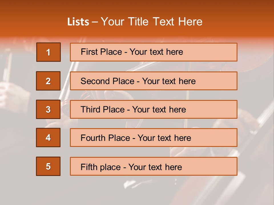 Violin Music Skill PowerPoint Template