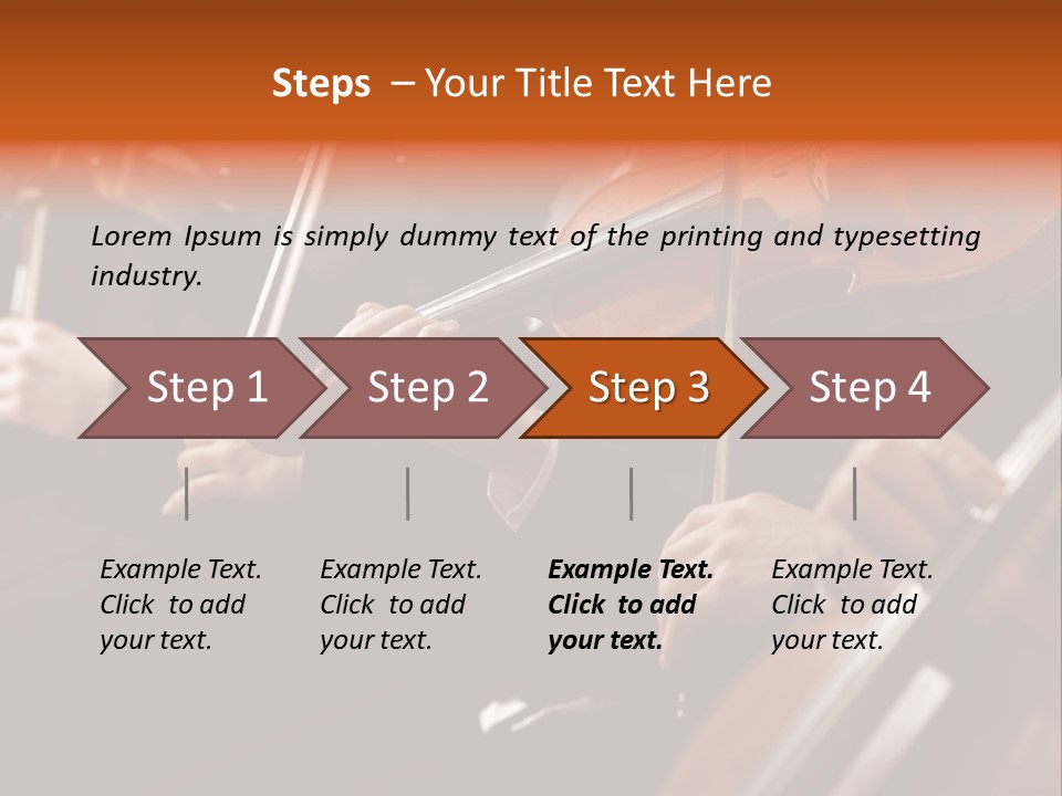 Violin Music Skill PowerPoint Template
