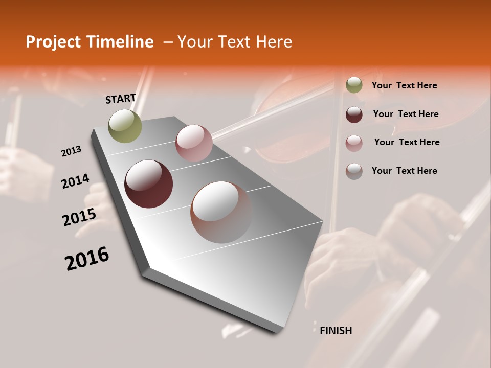 Violin Music Skill PowerPoint Template