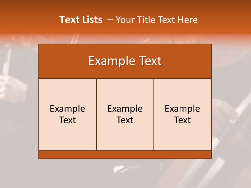Violin Music Skill PowerPoint Template
