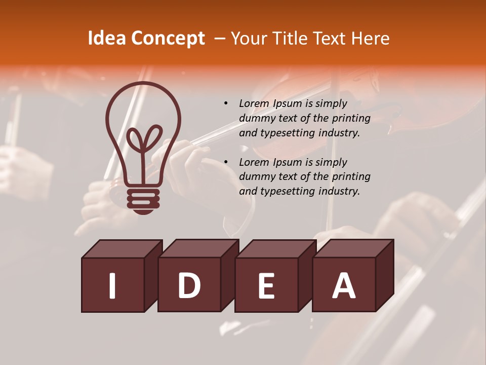 Violin Music Skill PowerPoint Template