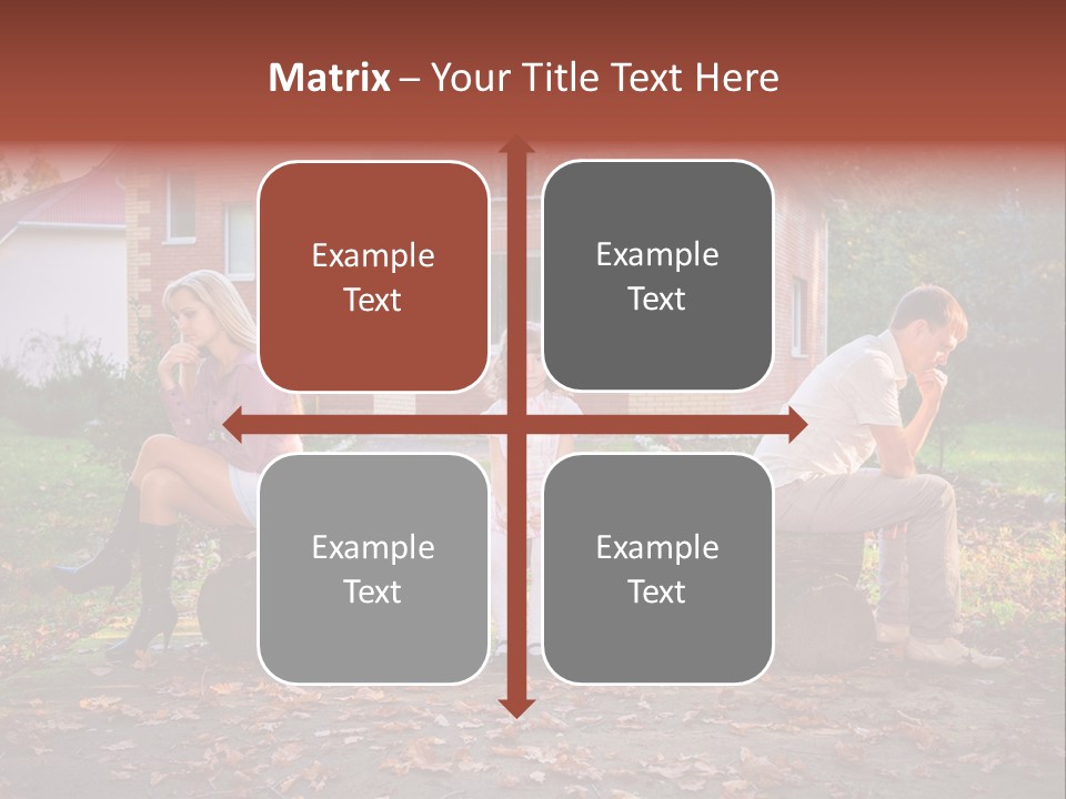Displeased Divorce Family PowerPoint Template