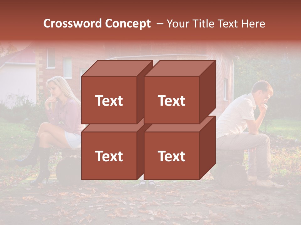 Displeased Divorce Family PowerPoint Template