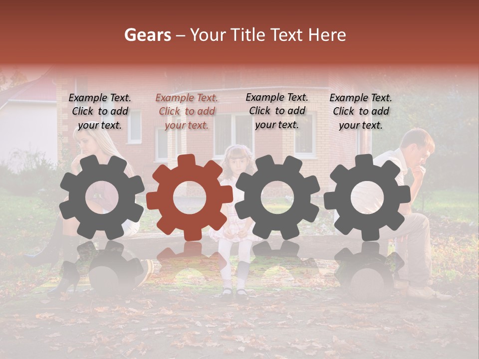 Displeased Divorce Family PowerPoint Template