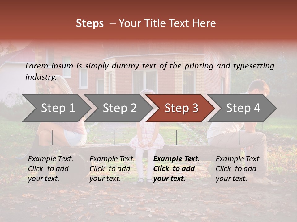 Displeased Divorce Family PowerPoint Template