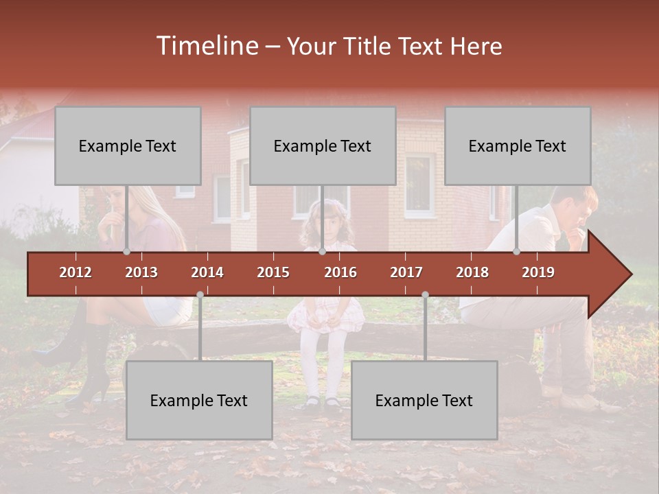 Displeased Divorce Family PowerPoint Template