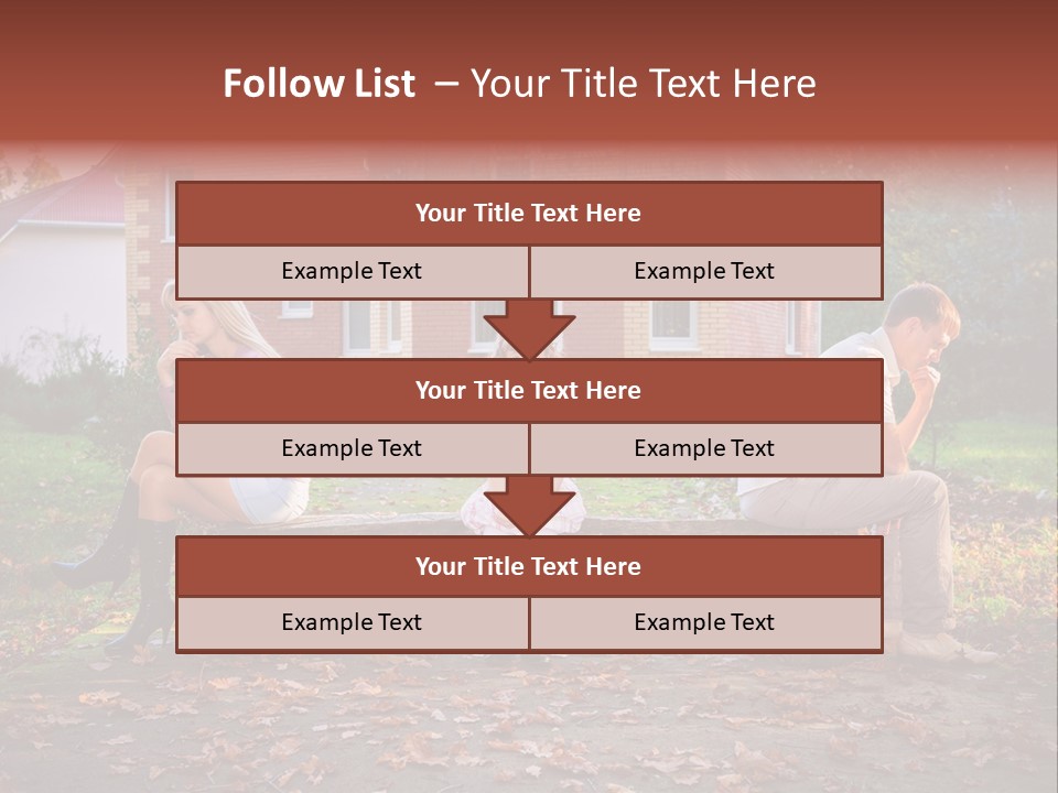 Displeased Divorce Family PowerPoint Template