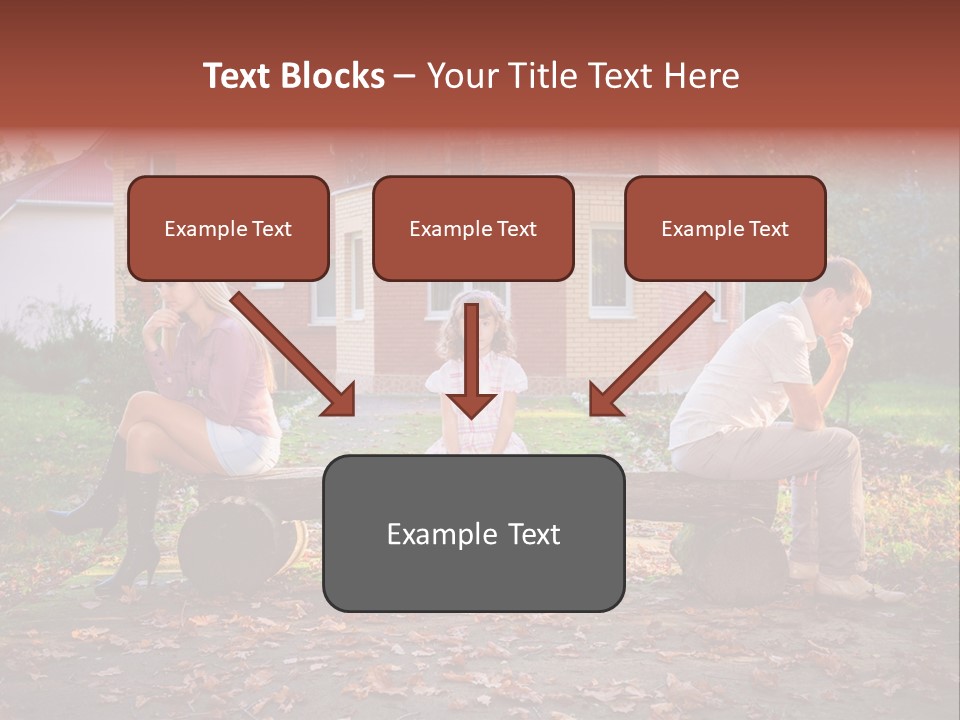 Displeased Divorce Family PowerPoint Template